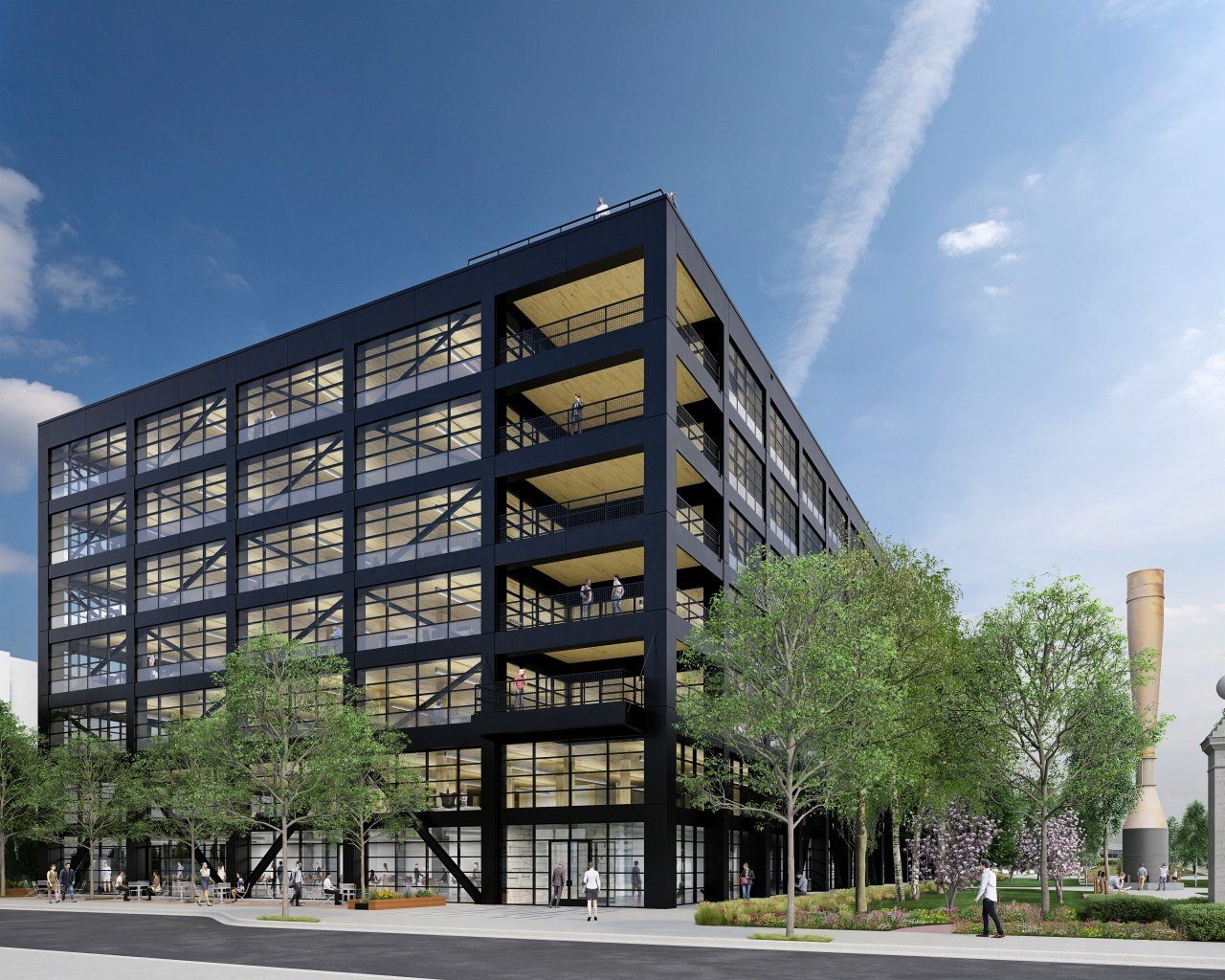 External rendering of Hines' T3 West Midtown in Atlanta.